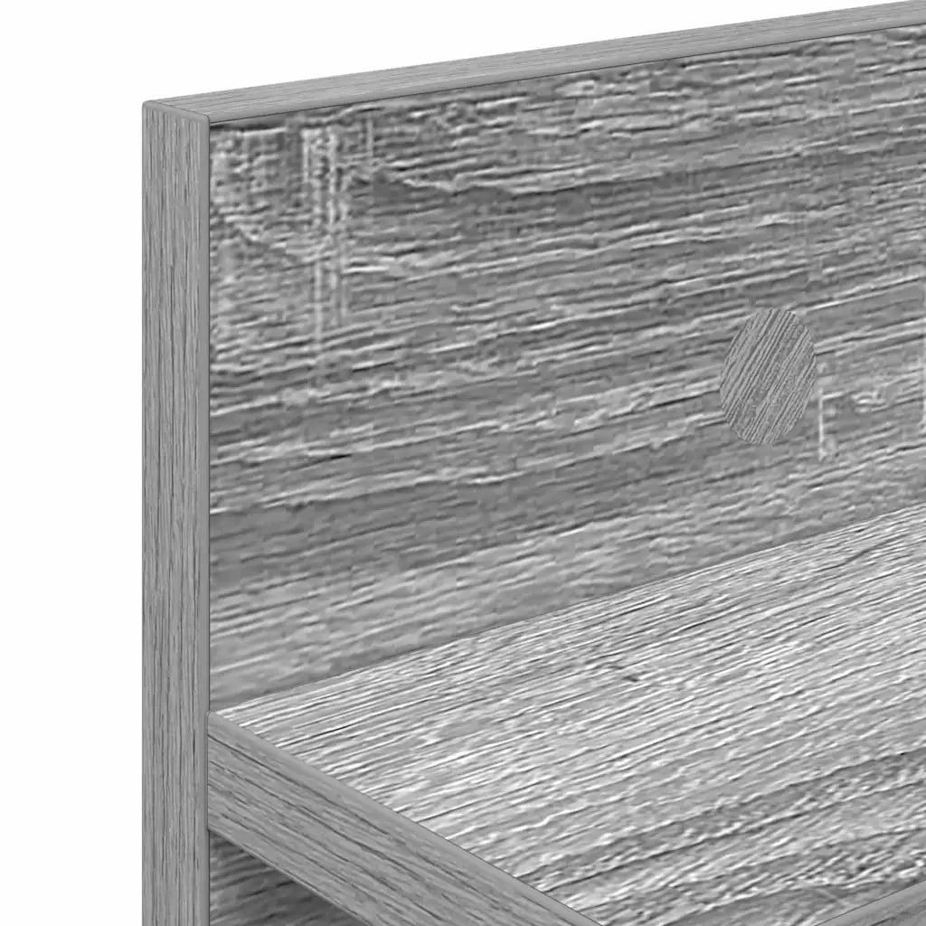 Appendiabiti a muro Grigio Sonoma 80 x 10,5 x 18 cm 874400