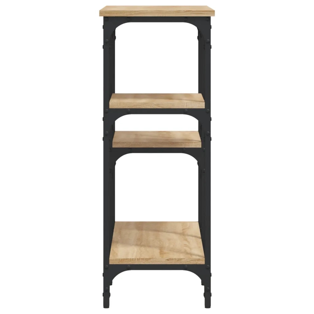 Tavolo Consolle Rovere Sonoma 80x29x75 cm Legno Agglomerato 834076