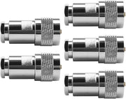 Adattatore Coaxiale Mannello a Coassiale - 5 pezzi - Ultraflex 7 - Cavi Coassiali - Adatto per Aircell 7 5D-FB - Convertitore/Adattatore per dispositivi subacquei