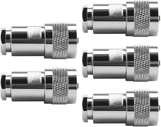 Adattatore Coaxiale Mannello a Coassiale - 5 pezzi - Ultraflex 7 - Cavi Coassiali - Adatto per Aircell 7 5D-FB - Convertitore/Adattatore per dispositivi subacquei