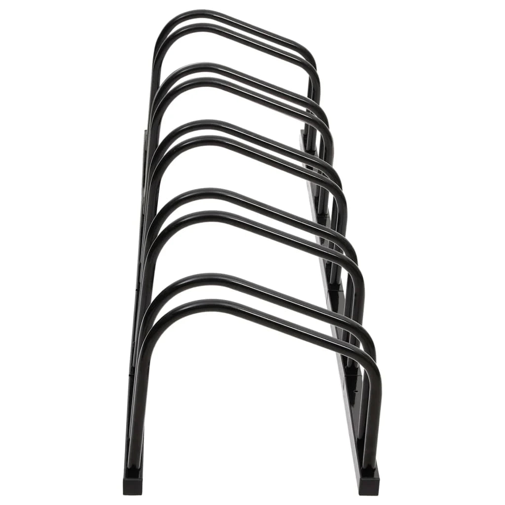 Portabiciclette per 5 biciclette acciaio nero 02_0004576