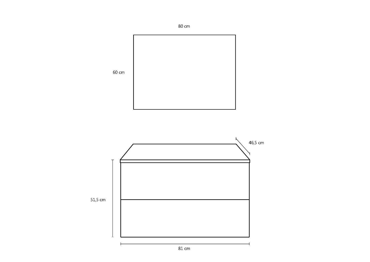 Mobile da Bagno Sospeso con Lavabo Specchio e Lampada a LED TFT Luna Rovere Wengè