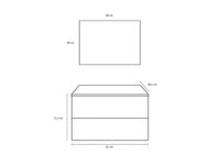 Mobile da Bagno Sospeso con Lavabo Specchio e Lampada a LED TFT Luna Rovere Wengè