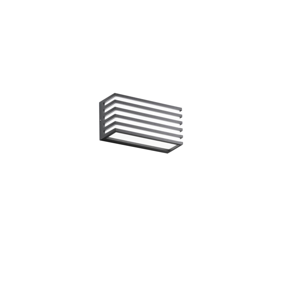 APPLIQUE BIEMISSIONE LED DUKROT ANTRACITE 12W 1440LM CCT 3000K / 4000K IP54 CCT 22X8X11CM