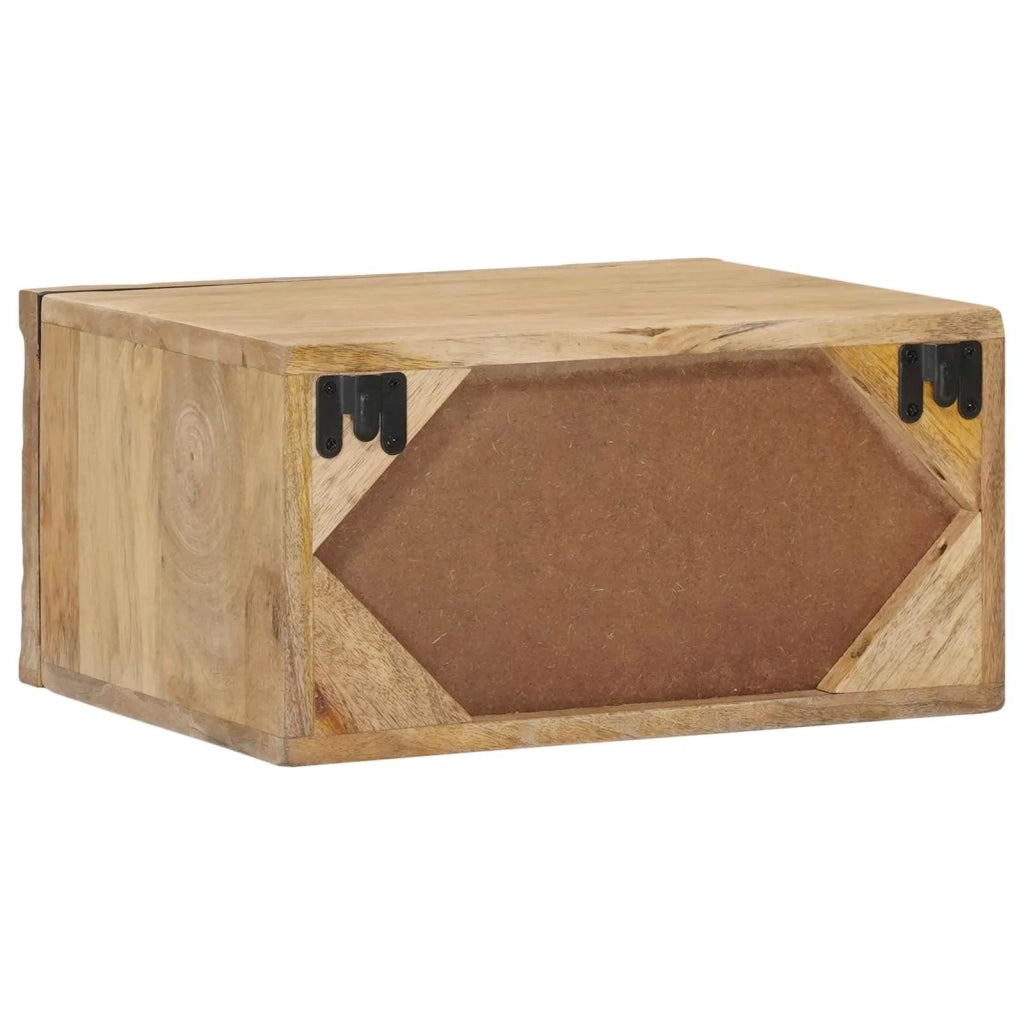 Comodino a muro fatto a mano Marrone Teak 40 x 30 x 20 cm 42020119