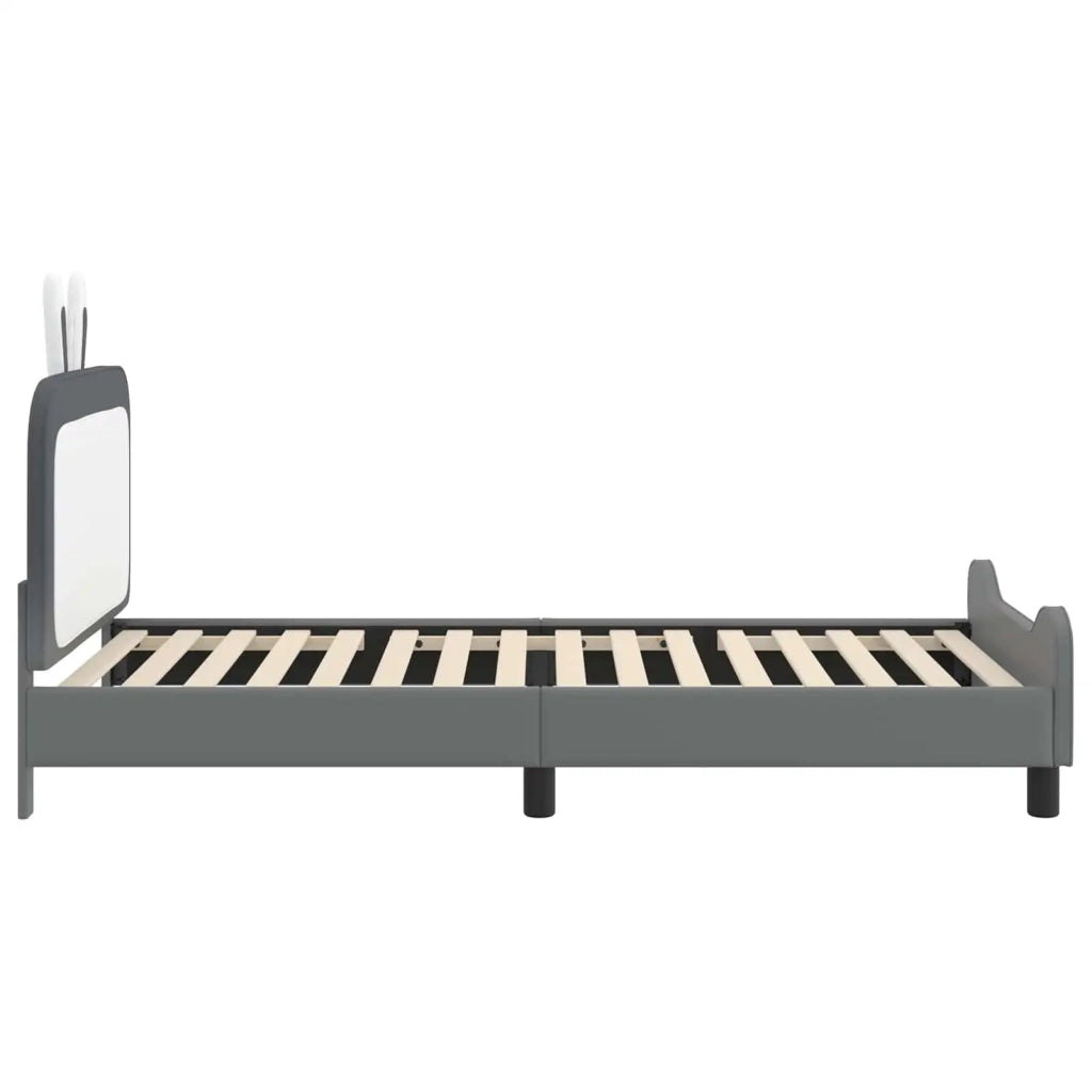 Struttura letto bambini con testata Grigio chiaro 90 x 190 cm
