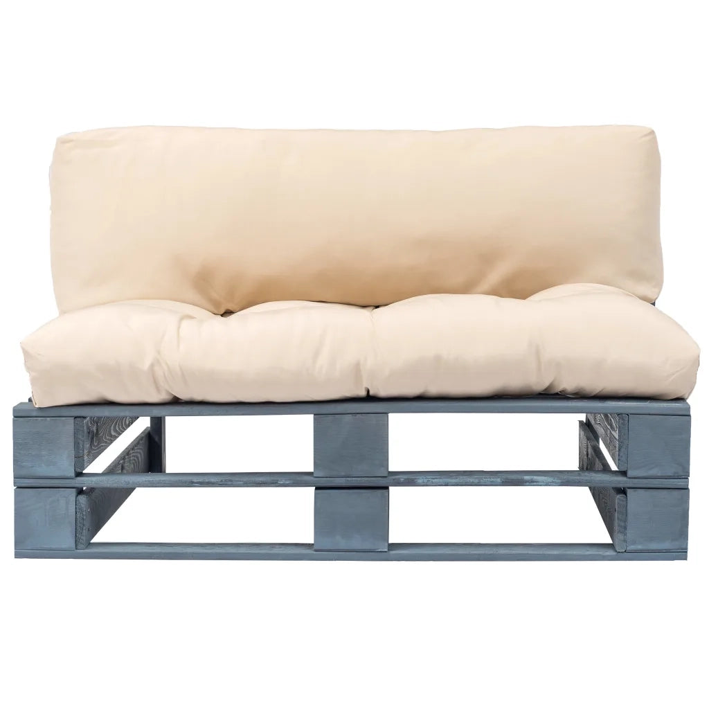 Divano da Giardino a Pallet con Cuscini Sabbia in Legno di Pinocod mxl 95305