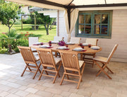 Cheonda - Tavolo Alicudi ovale allungabile 180/240 x 120 cm Greenwood