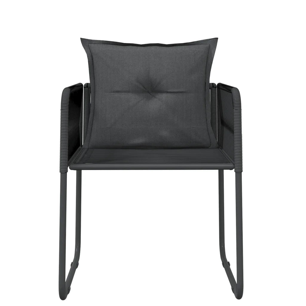 Set da Pranzo da Giardino 7 pz Nero 3099081