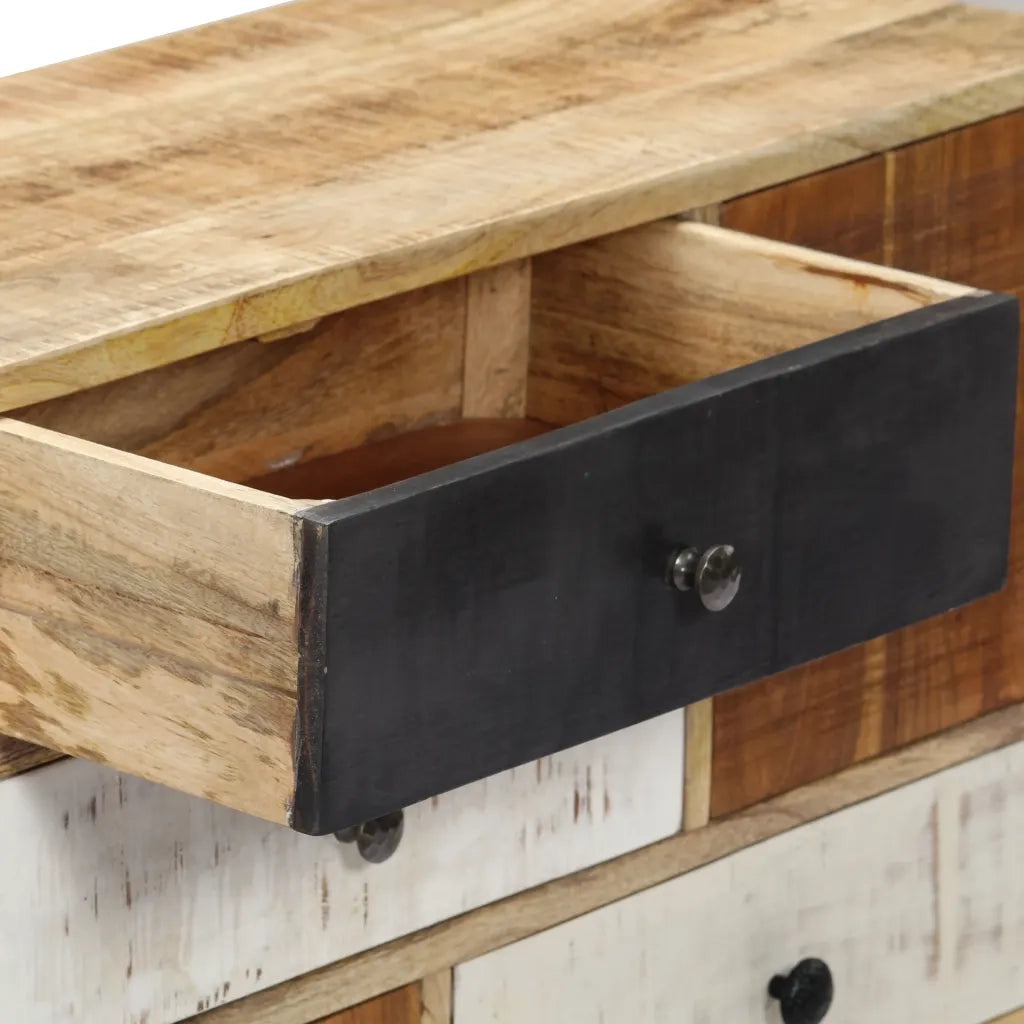 Credenza | Madia | Buffet da pranzo | Armadio da pranzo 70x30x78 cm in Legno Massello di Mango