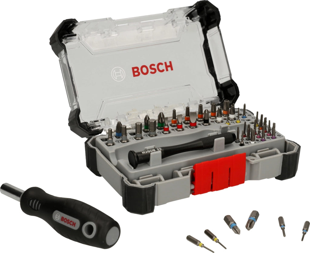 SET DI 42 INSERTI E CACCIAVITE CON ATTACCO DA 1/4" BOSCH 2607002836