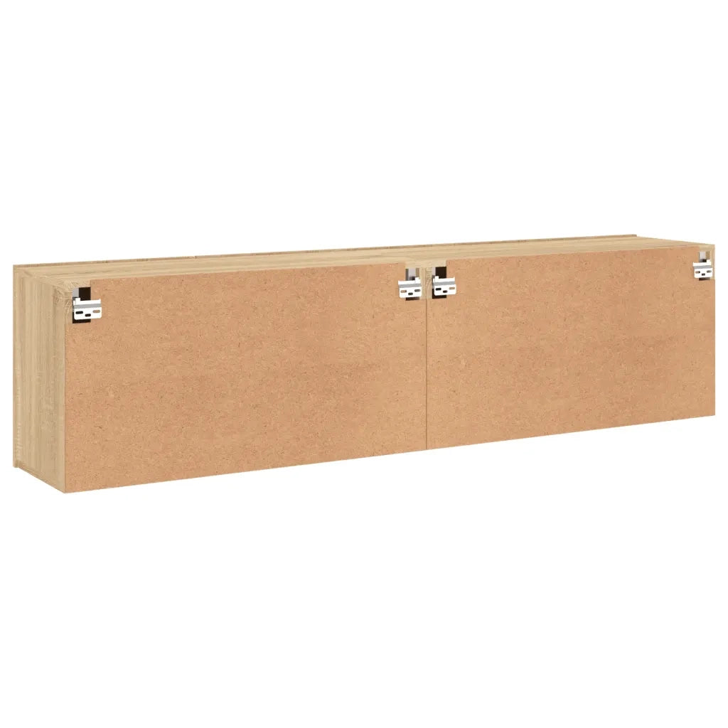 Mobili TV a Parete 2pz Rovere Sonoma 80x30x41 cm 836957