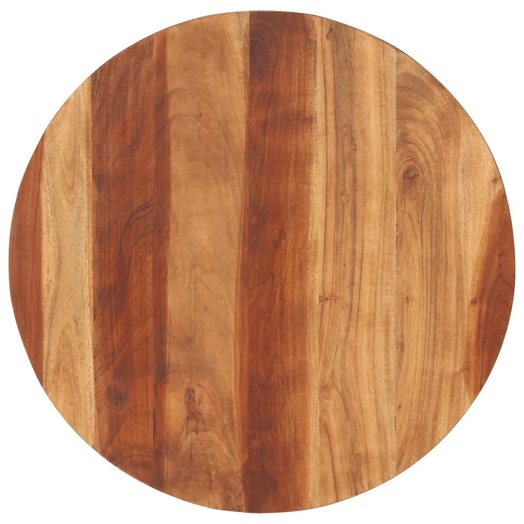 Piano Tavolo in Legno Massello di Acacia Rotondo 15-16 mm 70 cm