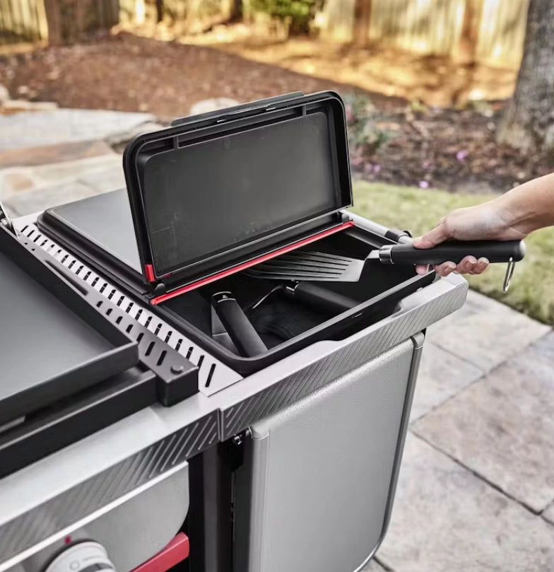 Weber 3400107 contenitore per esterni weber works compatibile con piastre premium weber slate da 76 cm