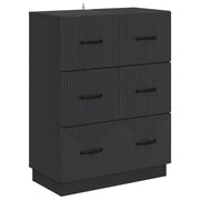Mobile con Cassetti Nero 66 x 34,5 x 87 cm Legno ingegnerizzato 895296