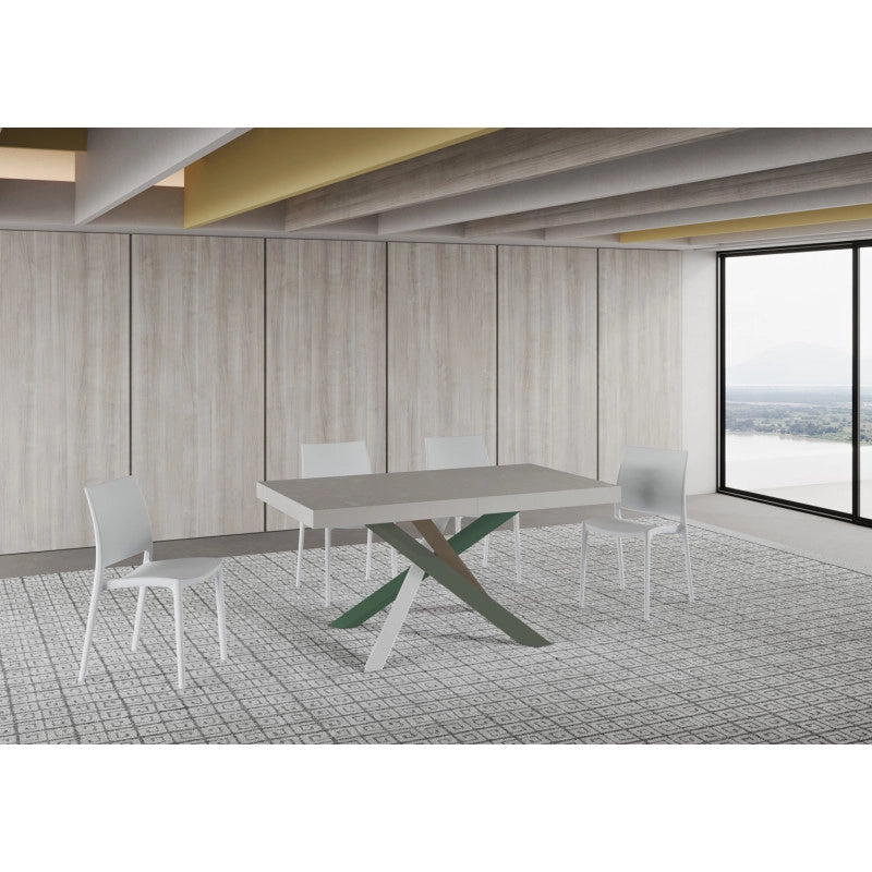 Tavolo allungabile 160/420x90 cm Volantis Premium telaio Multicolore 4/A - Cashmere