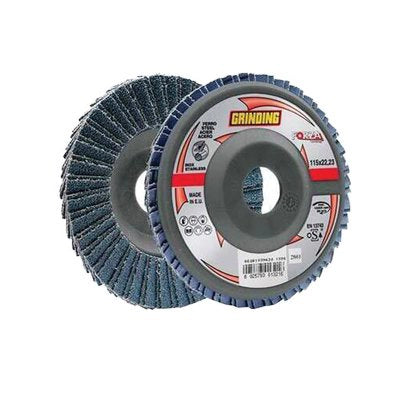 DISCO A LAMELLE RADIALI ZIRCONIO FORZA NEW - MM 115X22,2 GRANA  80- 10 pezzi