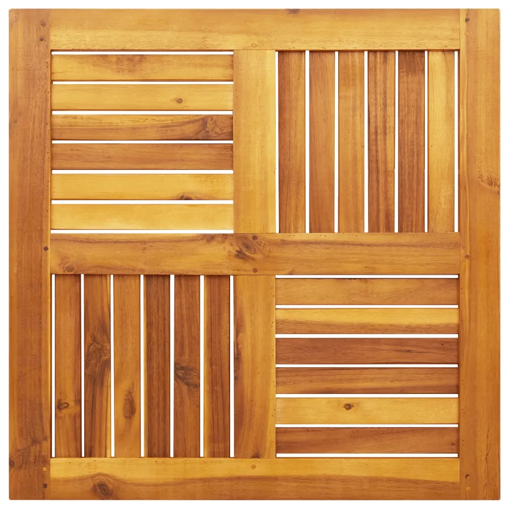 vidaXL Piano per Tavolo 70x70x2 cm Quadrato Legno Massello di Faggio
