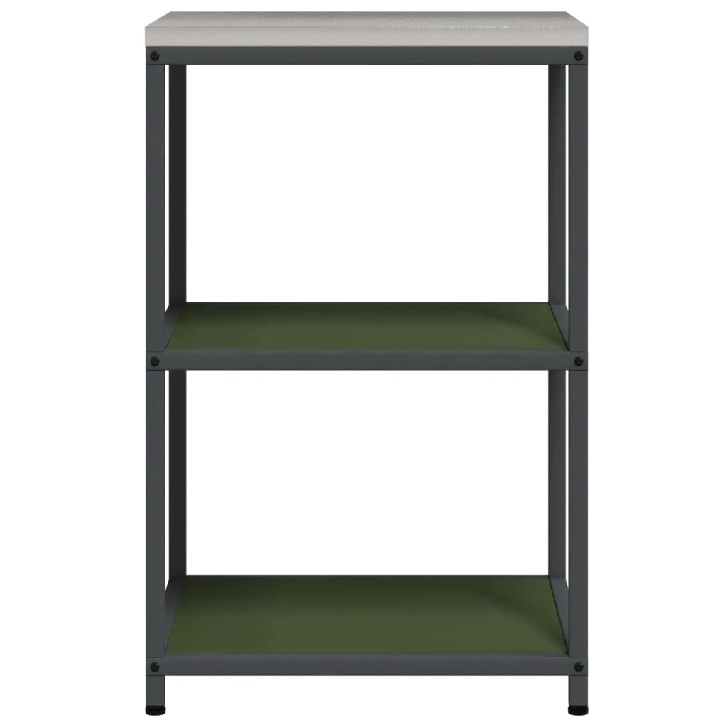 Stoccaggio in cucina Verde oliva 60 x 50 x 92 cm Acciaio 874964