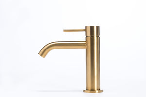 Rubinetto Miscelatore Monocomando Lavabo Oro Tevere