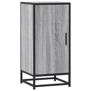 Credenza | Madia | Buffet da pranzo | Armadio da pranzo Grigio Sonoma 35,5x35x76 cm in Truciolato e Metallo