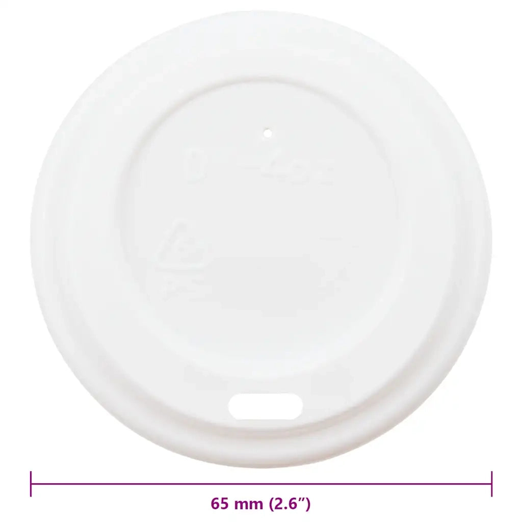 Coperchi Tazze da Caffè Carta Ø60mm 4oz 1000 pz Plastica Bianca 4102802
