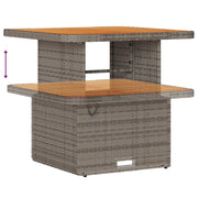 Set Divano da Giardino 13 Pezzi con Cuscini Grigio Polyrattan Acacia