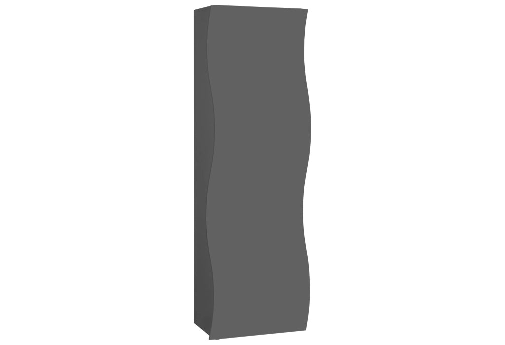 Armadio 1 Anta Onda 63x40x187,2 cm Finitura in Melamina Antracite Opaco