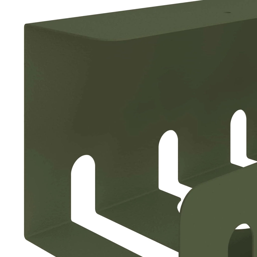 Vassoio per gestione cavi sotto il tavolo 2 pz Verde Oliva 8007569