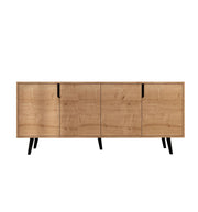Credenza in legno "Latina" - 180 x 45 x 80 cm - Marrone chiaro