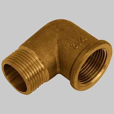 GOMITO MASCHIO/FEMMINA OTTONE GIALLO  3/4 x 3/4     MADE IN ITALY