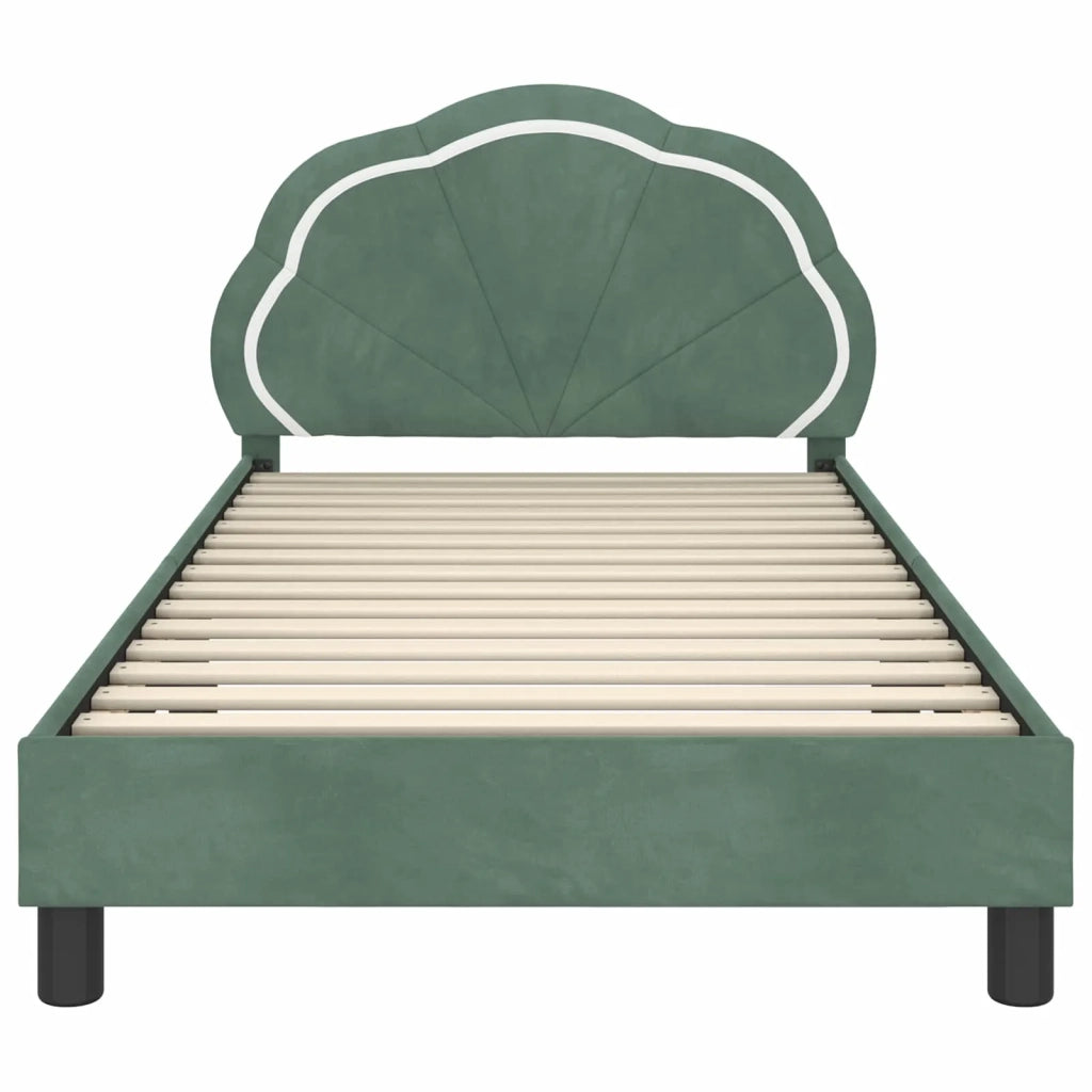 Struttura letto bambini con testata-Giroletto per bambini Verde Mare 90 x 190 cm 576350