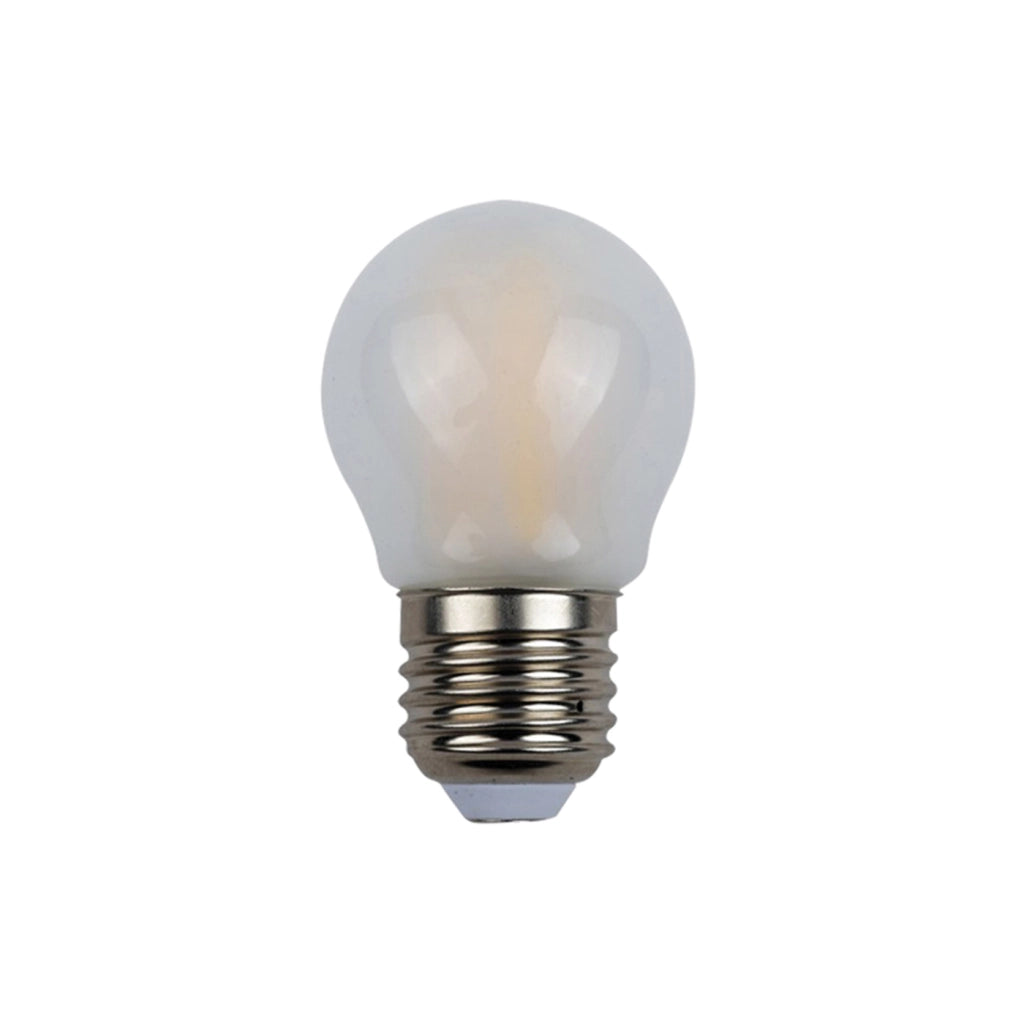 Alcapower Lampadina LED Minisfera G45 attacco E27 4W 500lm luce calda 3000K vetro frost ideale per illuminazione domestica e decorativa efficiente