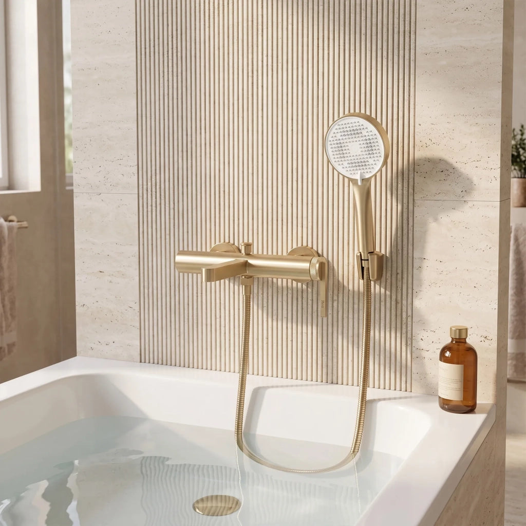 Rubinetto Da Vasca Rea Grace Brush Gold