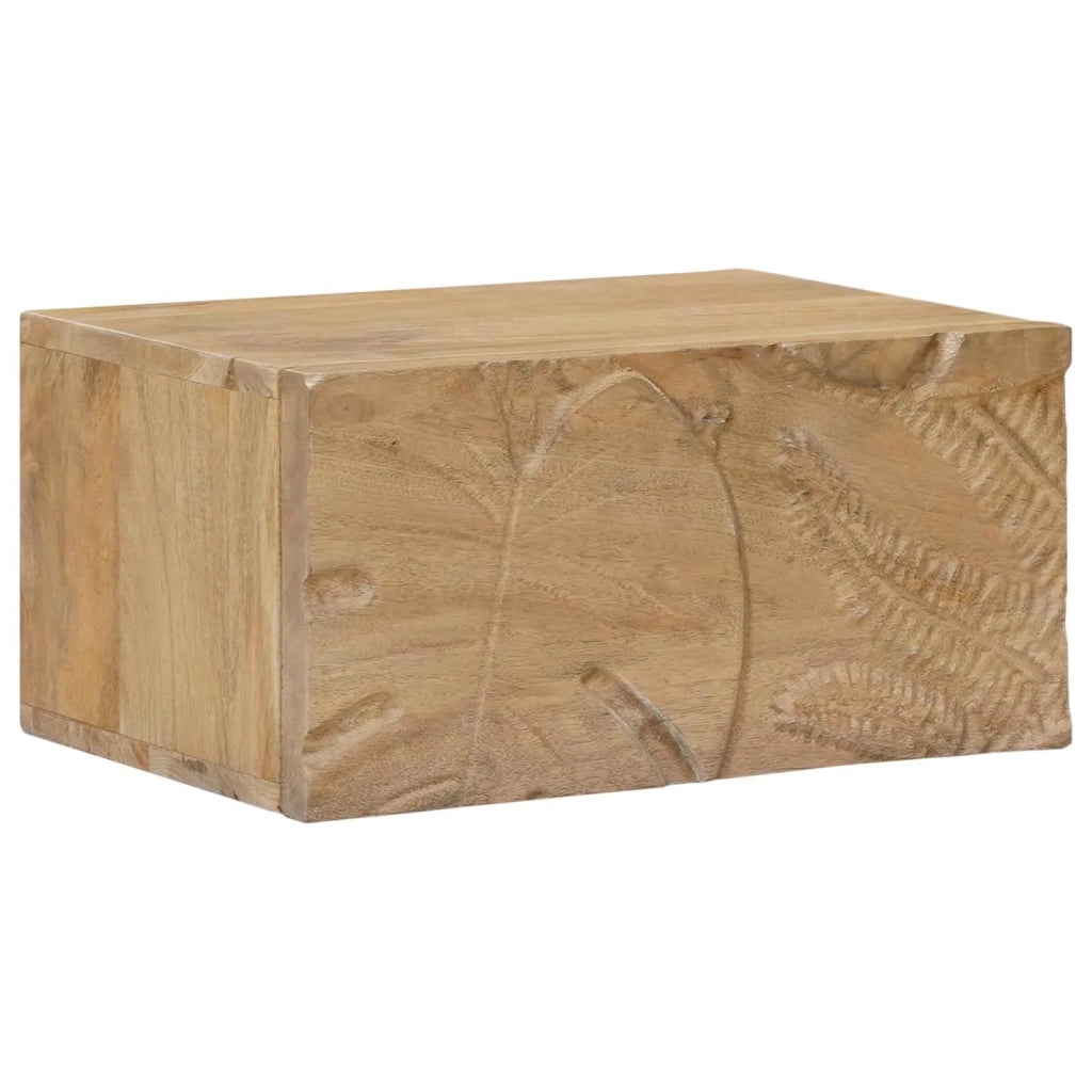 Comodino a muro fatto a mano Marrone Teak 40 x 30 x 20 cm 42020119