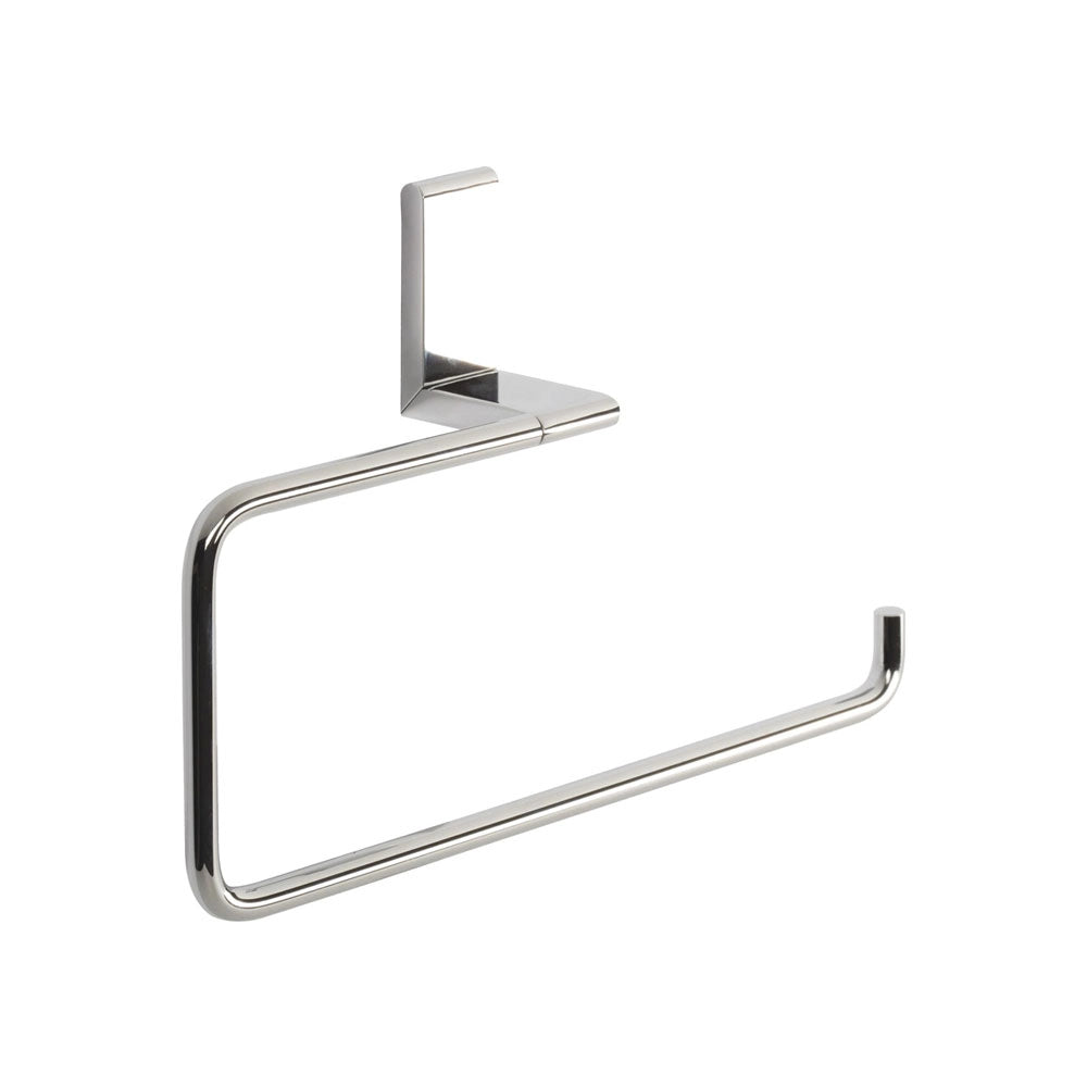 Porta Asciugamani Bagno ad Anello in Acciaio Cromo Elegante Ella