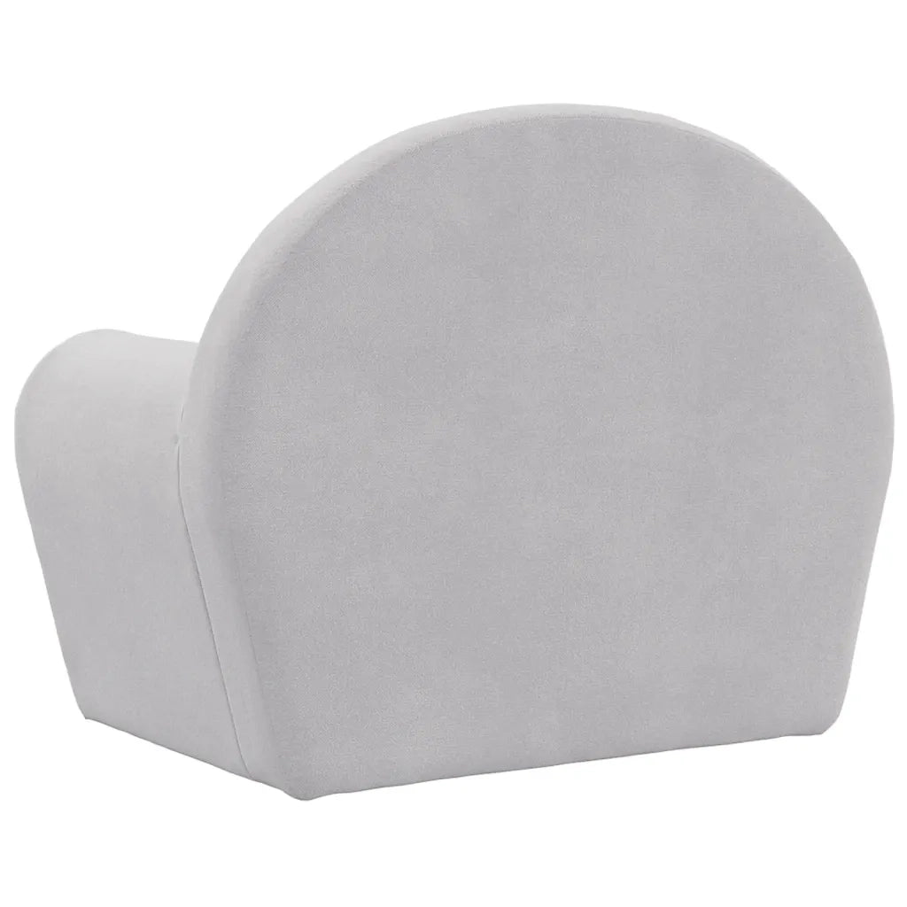 Divano Letto per Bambini-Sofa Letto-Daybed-Divanetto Grigio Chiaro in Morbido Peluche 266181