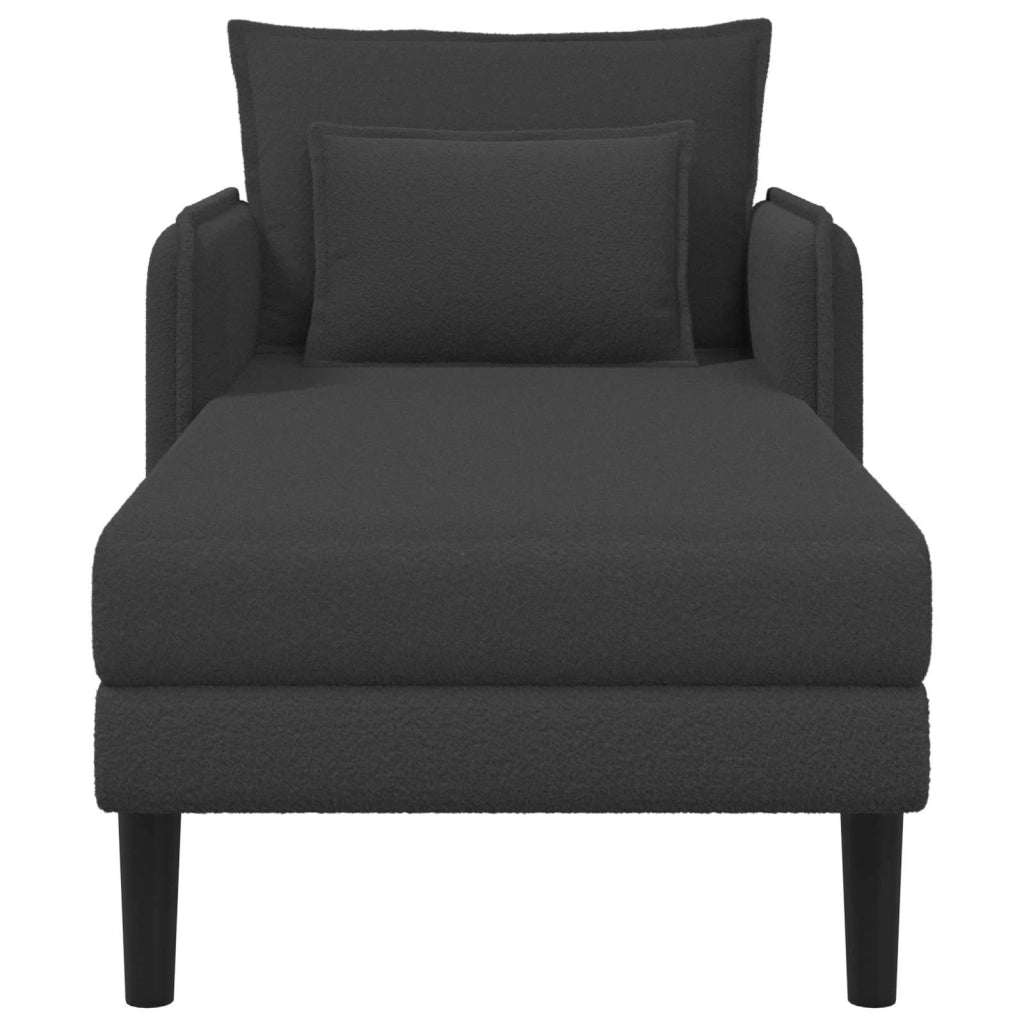 Chaise longue oversize Grigio Scuro Bouclé 42048056