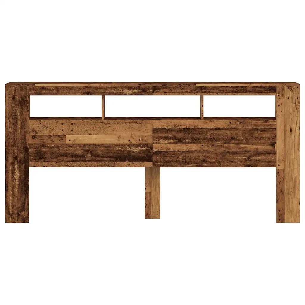 Testiera | Testata LED Legno Antico 220x18,5x103,5 cm Legno Multistrato