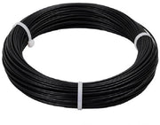Cavo in acciaio 2mm con rivestimento PVC - 50m - RVS - Flessibile - Robusto - Per appendiabiti - Per mensole da foto - Per esterni - Per giardino - Basso - Cavo metallico