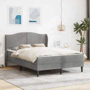 Struttura del letto Grigio Chiaro 120 x 190 cm Velluto