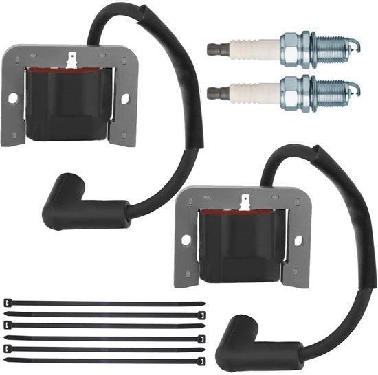Vervangend Onderdeel per Ontsteking - Adatto per Kohler CV17/CV18/CV20/CV22/CV23 - Inclusa 2 Candele - Sostituisce 24 584 01-S - Compatibile con John Deere MIU11542 - Ontsteking per Motore