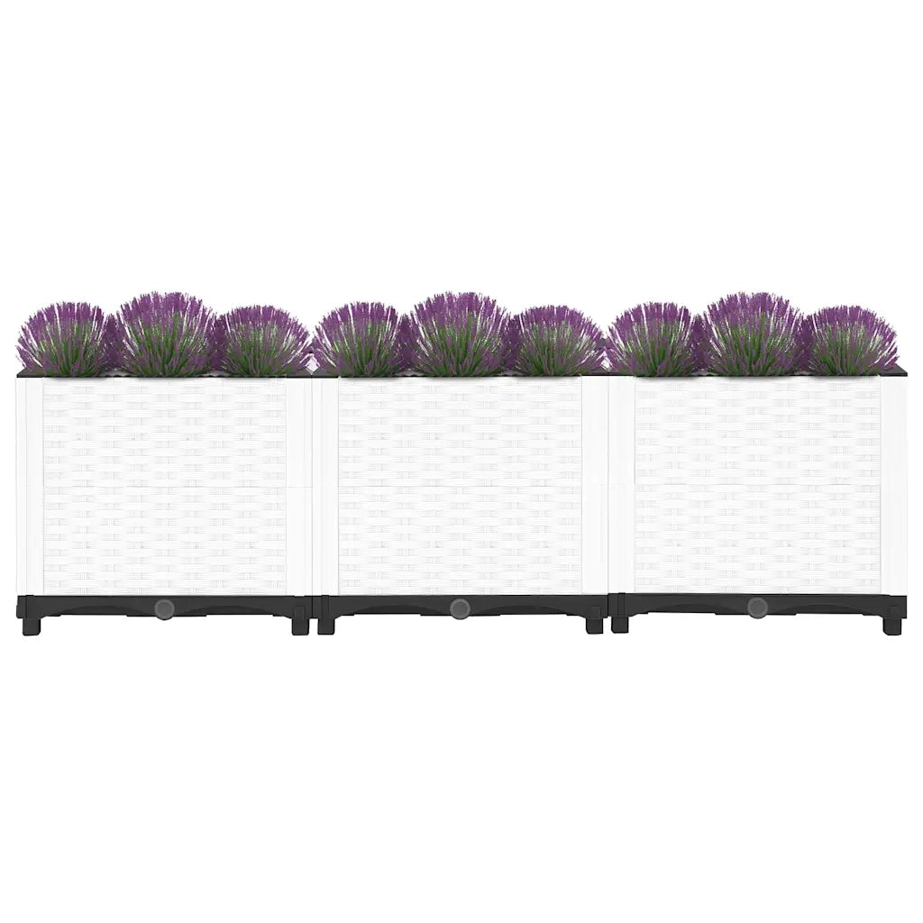 Fioriera Rialzata-Vaso da Esterno-Fioriera Elevata 120x40x38 cm in Polipropilene 762676