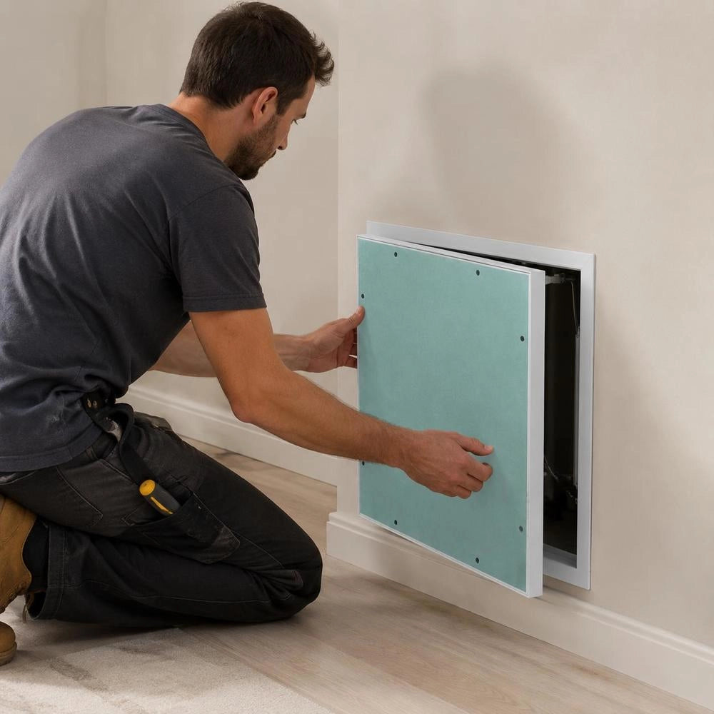 Inspection Hatch With Aluminium Frame And Plasterboard Insert 400x400 Mm