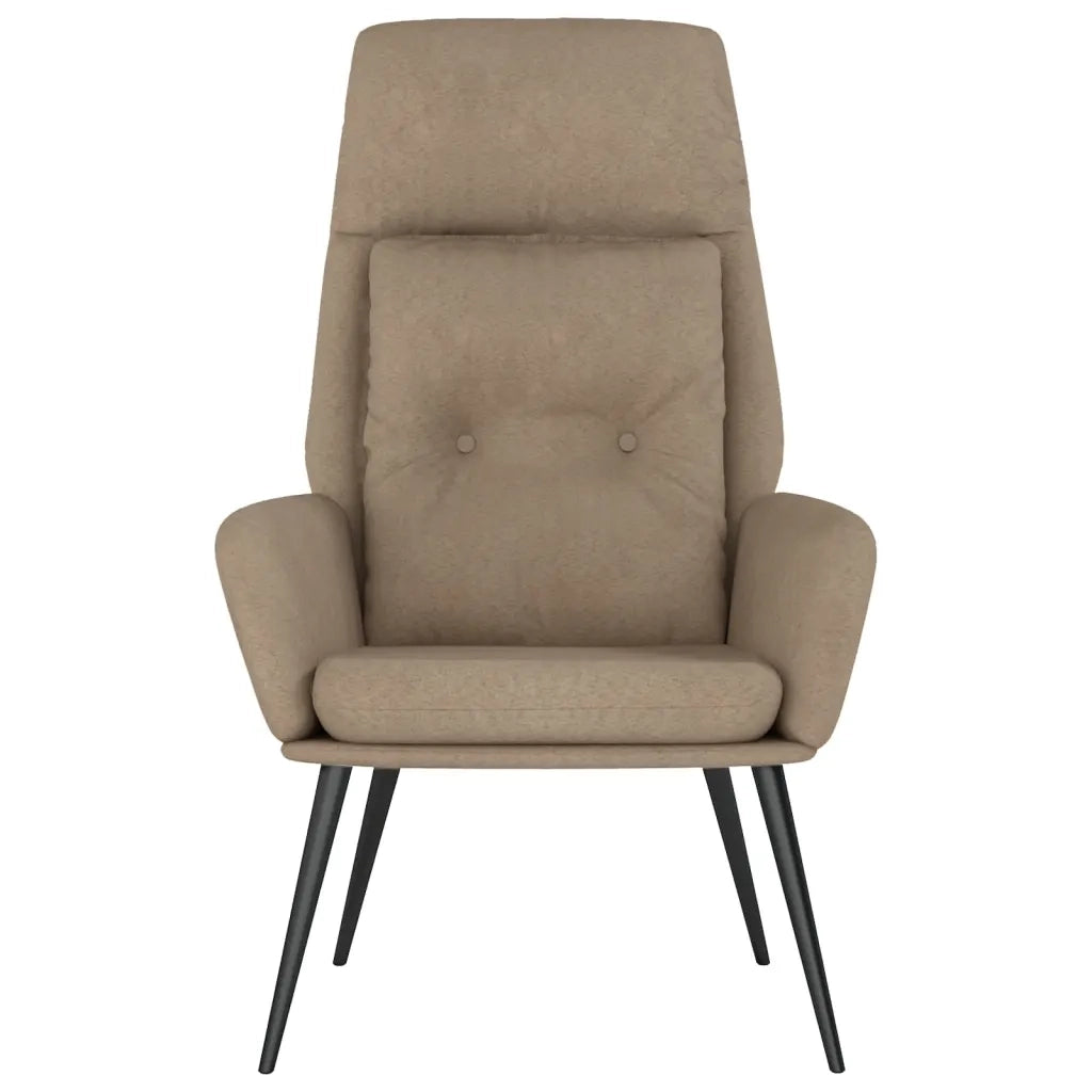 Poltrona Rilassante Tortora in Similpelle Scamosciata 341280