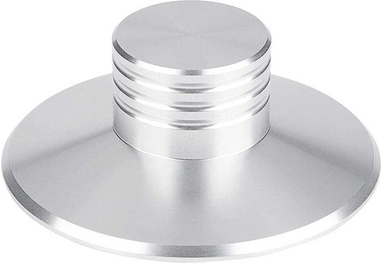Piatto di equilibrio per giradischi - chiusura piatto in alluminio - stabilizzatore disco LP - piatto di equilibrio per giradischi - bianco