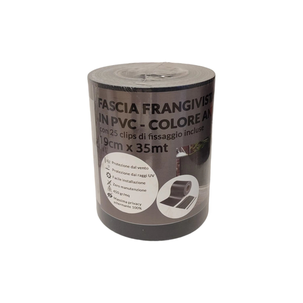 FASCIA FRANGIVISTA IN PVC GRIGIO ANTRACITE