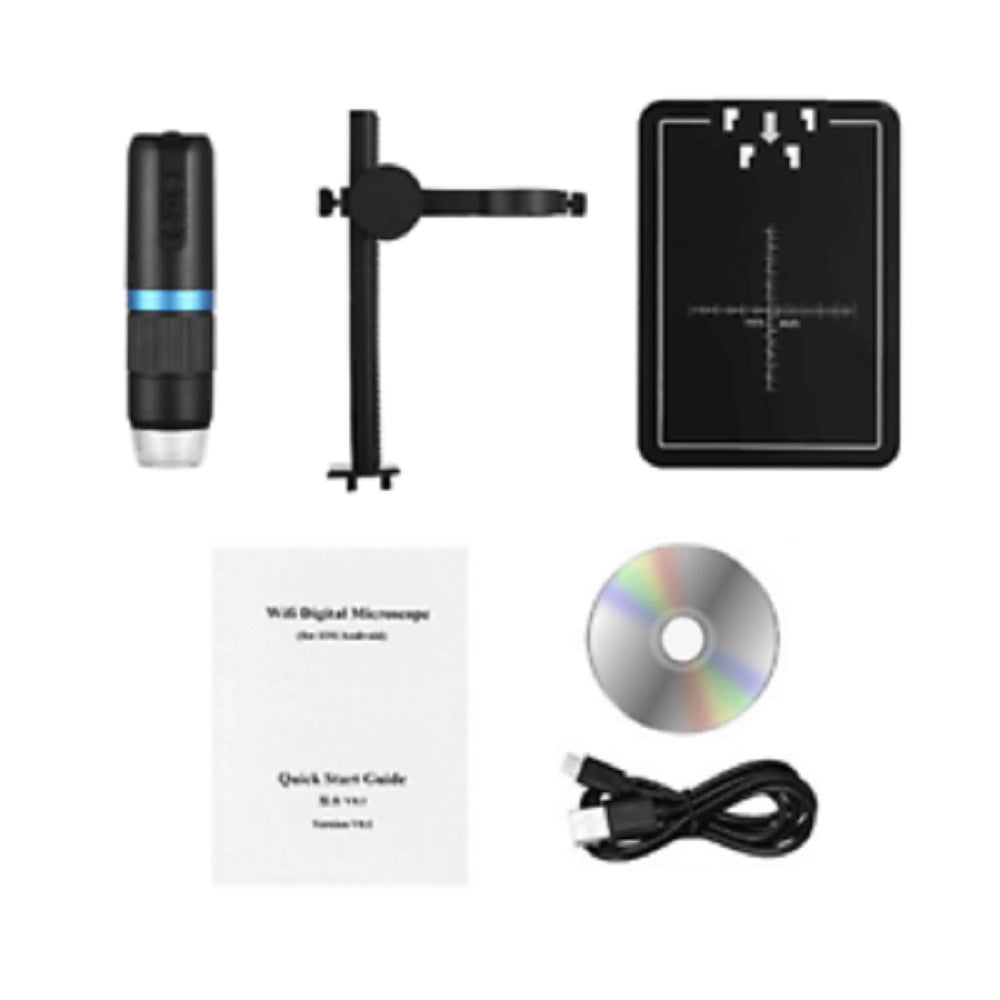 Trade Shop - Microscopio Digitale Q-xw05 Wi-fi Usb 1080p Risoluzione Hd 50-1000x Portatile -