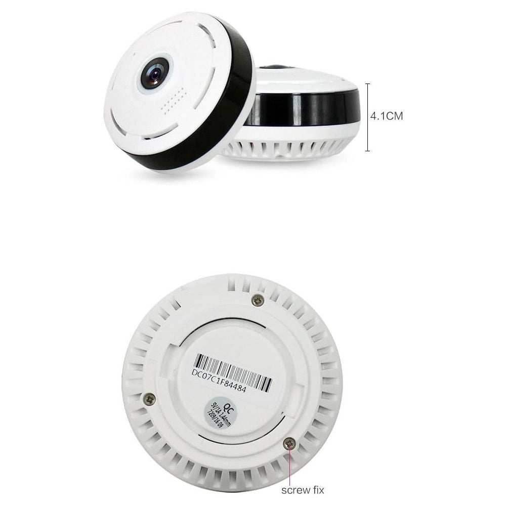 Trade Shop - Videocamera Telecamera Panoramica A 360 Wifi Ip Video Sorveglianza Eye S 3.0mp -