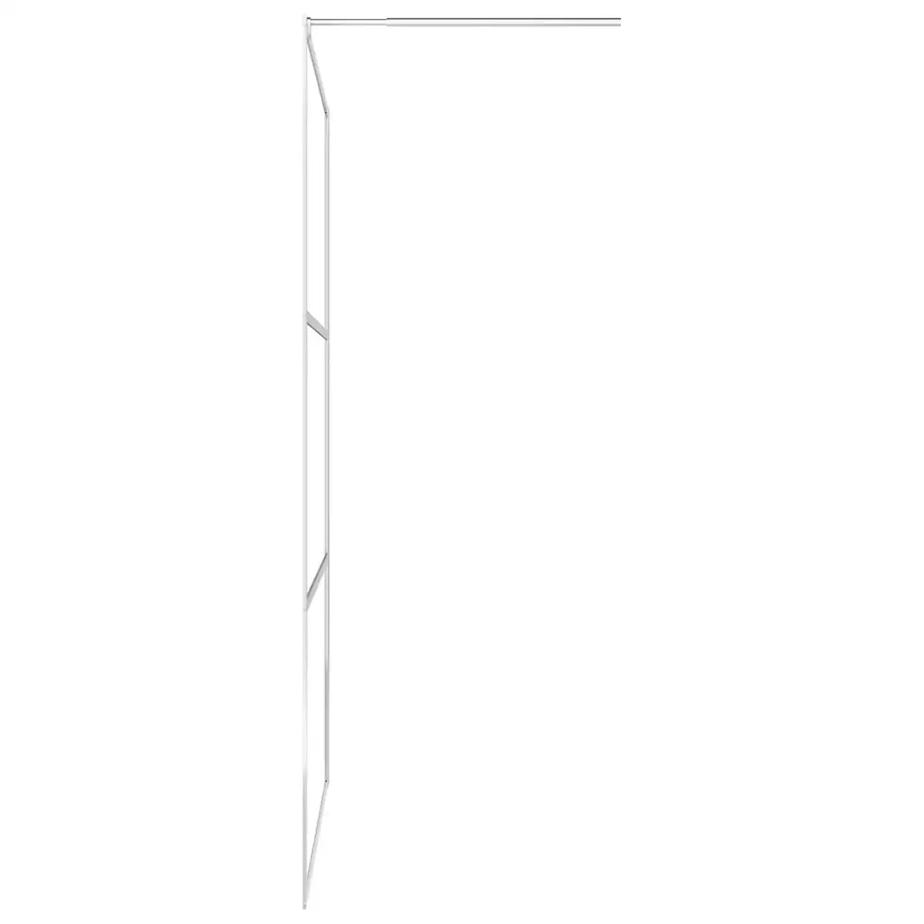 Parete per Doccia Walk-in in Vetro Trasparente ESG 90x195 cm 146636